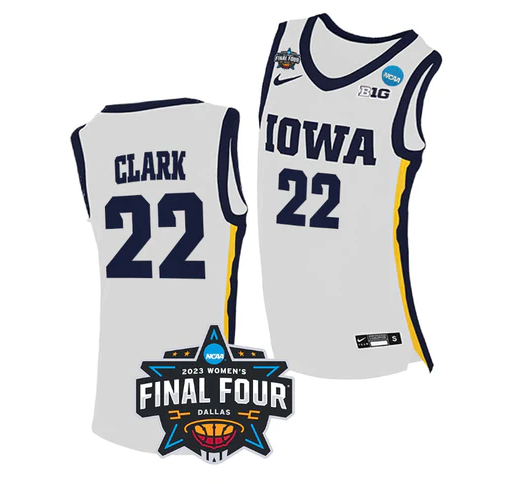 Men's Iowa Hawkeyes #22 Caitlin Clark White College Stitched Basketball Jersey Men's Iowa Hawkeyes #22 Caitlin Clark White College Stitched Basketball Jersey